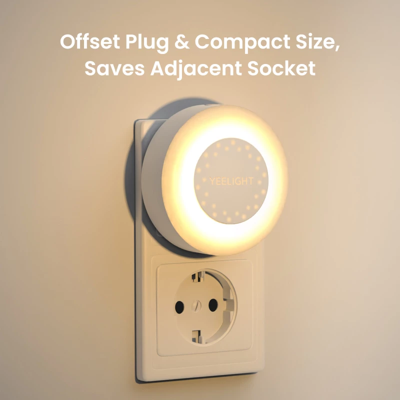 Plug-in Nightlight Yeelight YLYYD-0021 with Light Sensor, Compact LED Plug Night Lamp