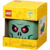 Storage box Room Copenhagen LEGO Head Skeleton small, green/black