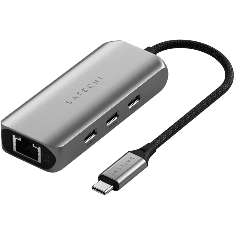 Satechi docking station 4-in-1 ST-H3C25EM USB-C 3.2 Gen2 Grey (ST-H3C25EM)
