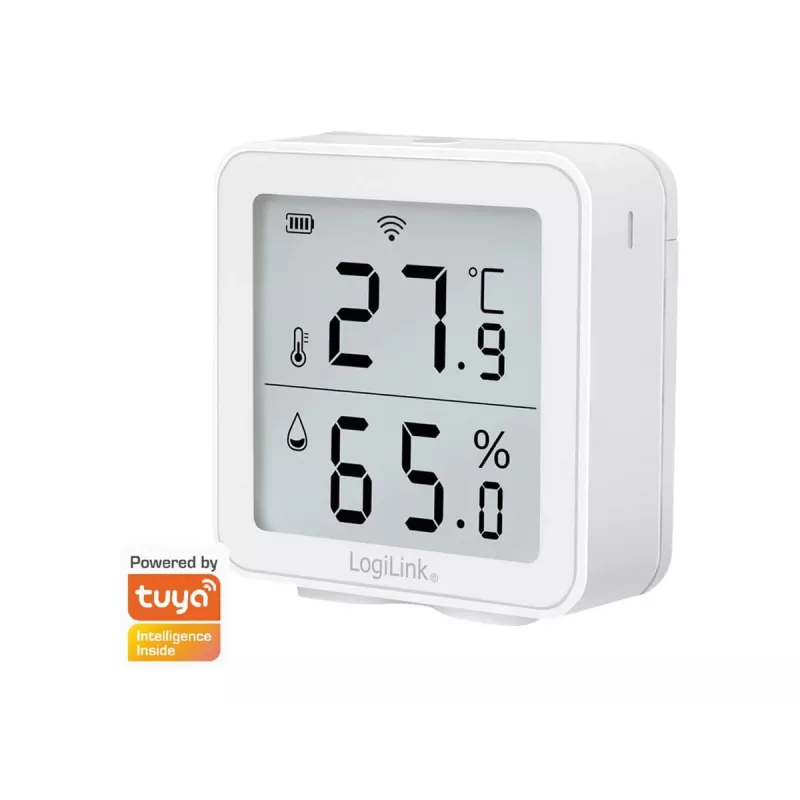 LogiLink SC0116 Hygrometer Psychrometer Indoor Electronic White Digital