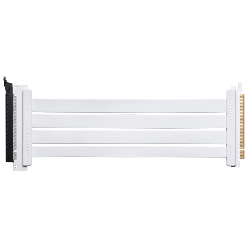 PHANTEKS PCI-E 4.0 x16 riser ribbon cable, 180 degrees, 30 cm - white