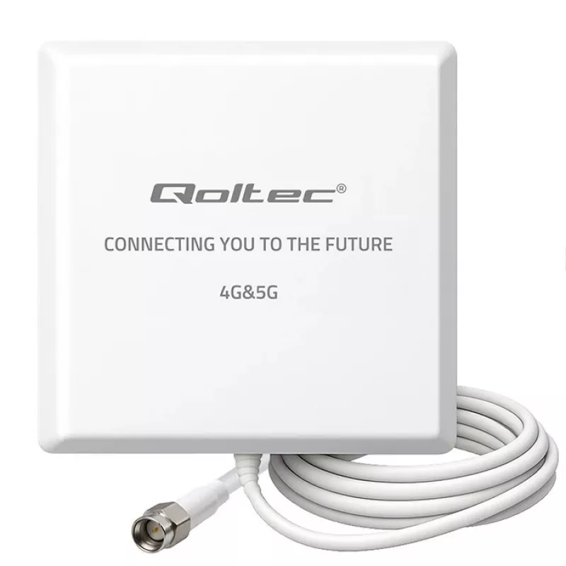 External 4G/5G LTE antenna QOLTEC 9 dBi with SMA connector and 3 m cable