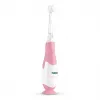 Electric toothbrush neno Denti Pink for children — vibrating, soft bristles, AAA battery, 2‑min timer