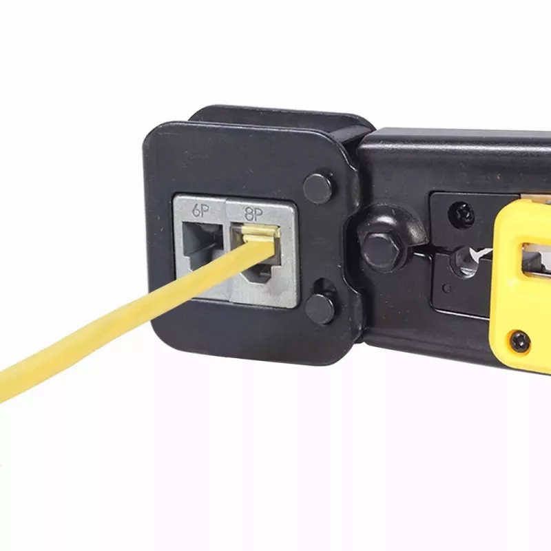 Cable crimper Gembird T-WC-05, 195 mm length, 53 mm width, 0.36 kg, yellow/red/black