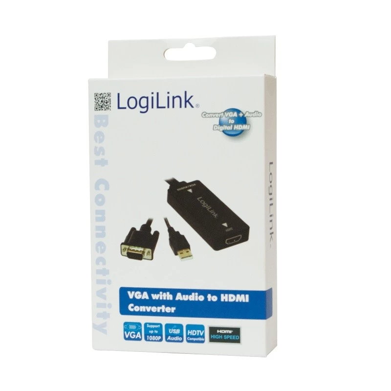 Video cable adapter LogiLink CV0060 Black
