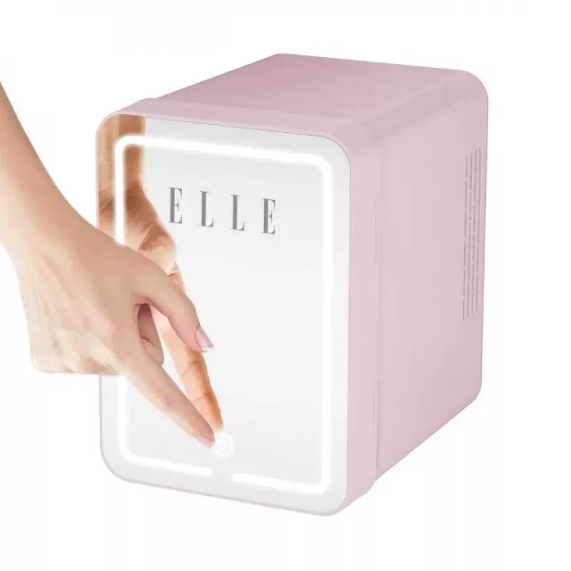 Mini fridge with LED makeup mirror Elle ESDAFX04PUEU 4 L, purple