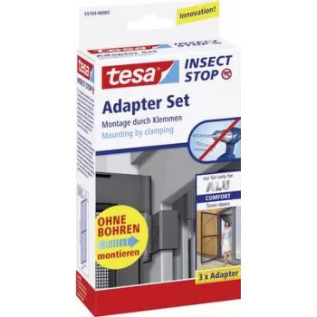 Screen adapter set Tesa 55193-03 for Alu Comfort fly screen