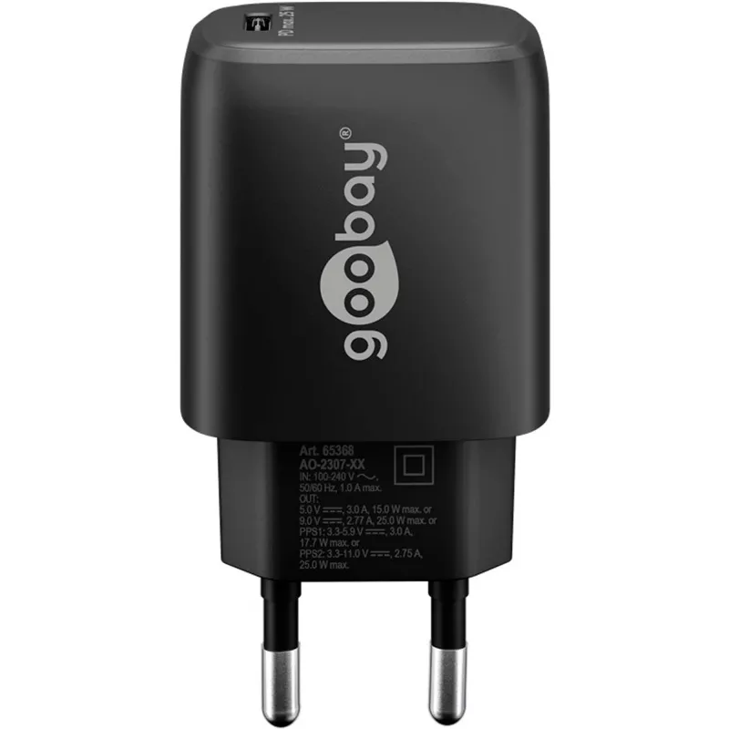 Goobay 65367 Charger Indoor AC for Laptop Smartphone Tablet Black