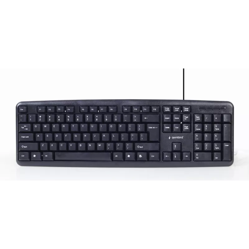 Gembird KBS-UO4-01 Keyboard Mouse included Office USB QWERTY US English Black
