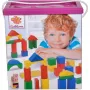 Eichhorn colourful wooden building blocks, Construction Toy
