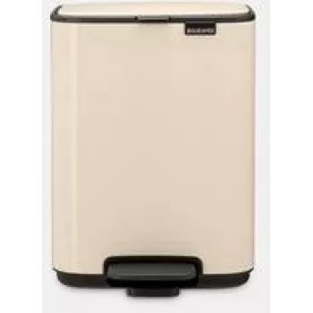 Pedal bin BRABANTIA Bo 4L — 4 Litre stainless-steel pedal waste bin, soft beige