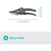 garden shears PremiumCut Pro Flex (Grey/turquoise, Bypass, infinitely adjustable handle width)
