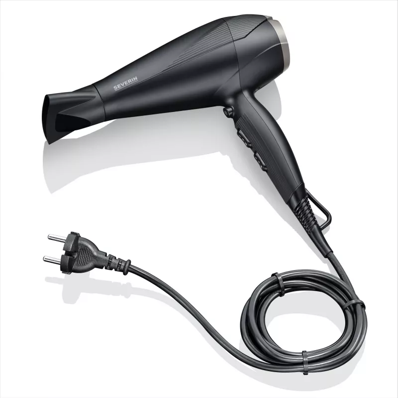 Severin HT 0167 Hair Dryer, 2300 W, Black/Silver