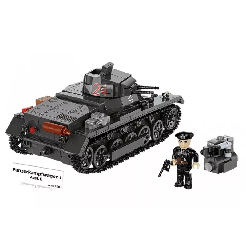 Building Set Cobi Panzer I Ausf. B – 654 pieces, detailed model tank kit