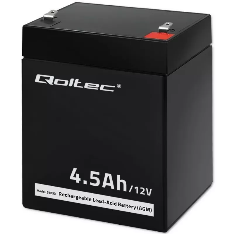 AGM Battery Qoltec 53033 4.5 Ah 15 V 65.5 A Motorcycle