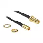 Coaxial Cable DeLOCK 88577 0.2m SMA MCX Black