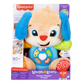 Interactive learning toy MATTEL Fisher-Price Learn & Laugh Puppy JFD27 — lights, sounds, buttons for early learning