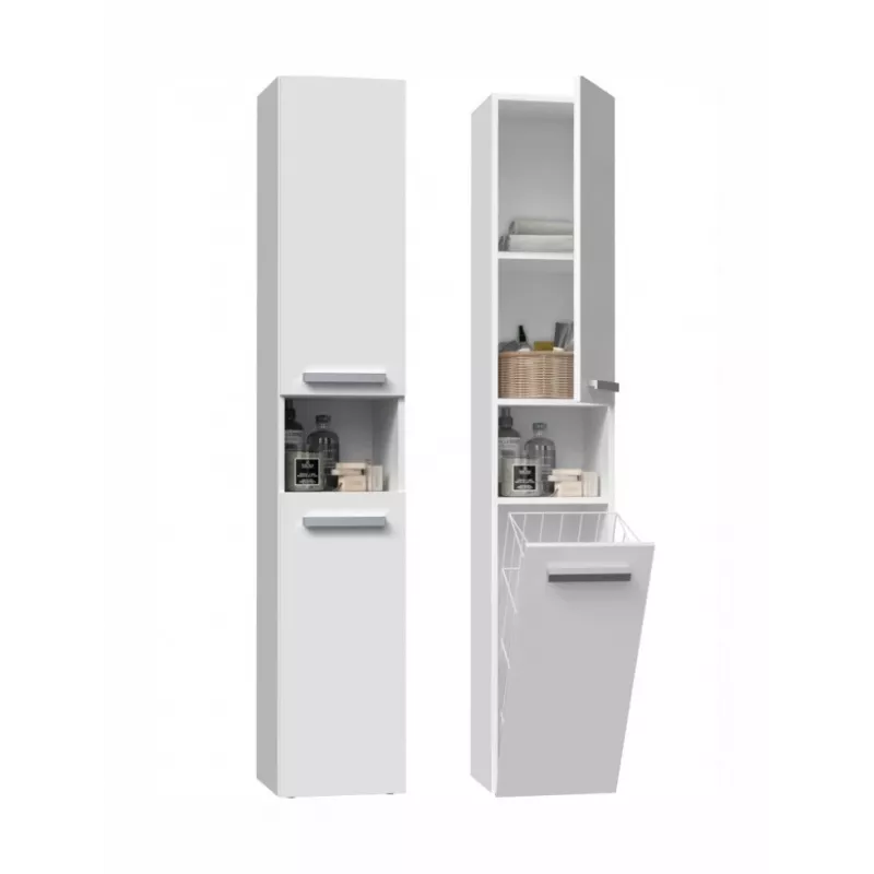 Bathroom cabinet NEL III 31x30x174 cm, matte white