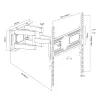 TV bracket for 21-75' 50kg, MC-788