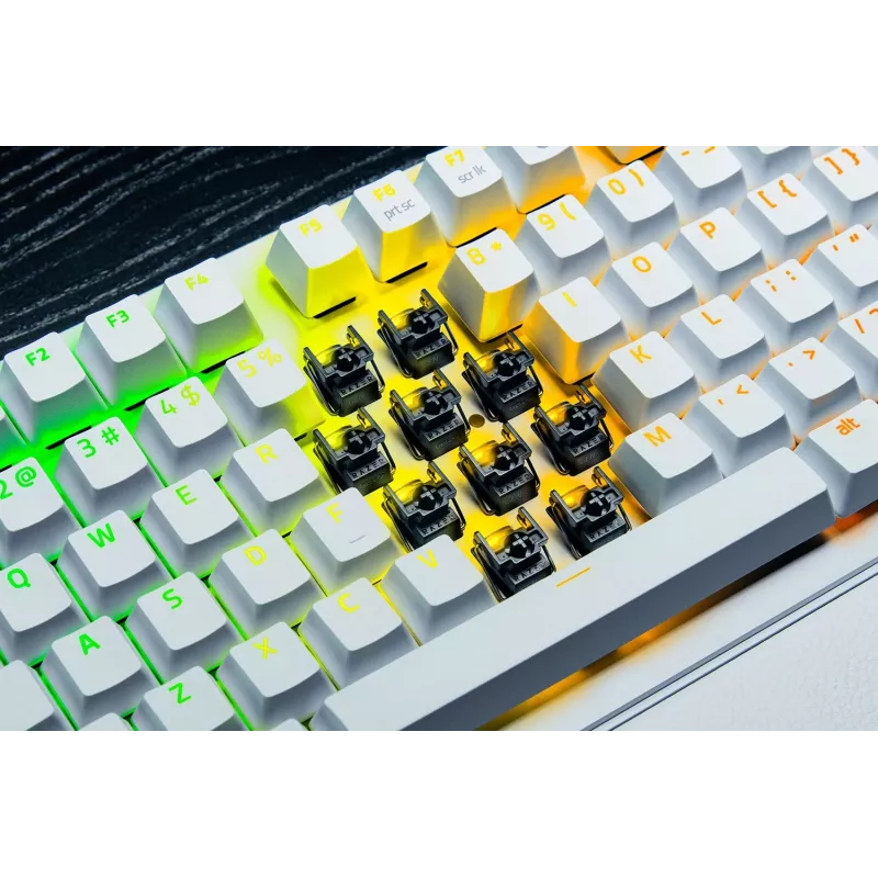 Razer Huntsman V3 Pro Tenkeyless 8KHz | Gaming keyboard | Wired | US | White | Razer Analog Optical Switch Gen-2