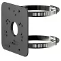 Pole mount bracket DAHUA PFA152-E-B for CCTV camera poles, weather-resistant metal construction