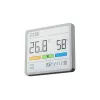 Combined hygrometer, thermometer and clock MOVA MTHM01 — indoor digital unit measuring relative humidity and temperature, compact for desk, shelf or wall