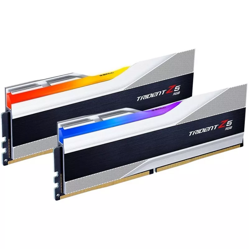 DIMM 32 GB DDR5-8000 (2x 16 GB) Dual-Kit, Arbeitsspeicher silber/schwarz, F5-8000J3848H16GX2-TZ5RS, Trident Z5 RGB, INTEL XMP
