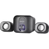 Desktop 2.1 Speakers DEFENDER V13 — 11W RMS (6W satellites, 5W subwoofer), USB powered, 3.5 mm input, black