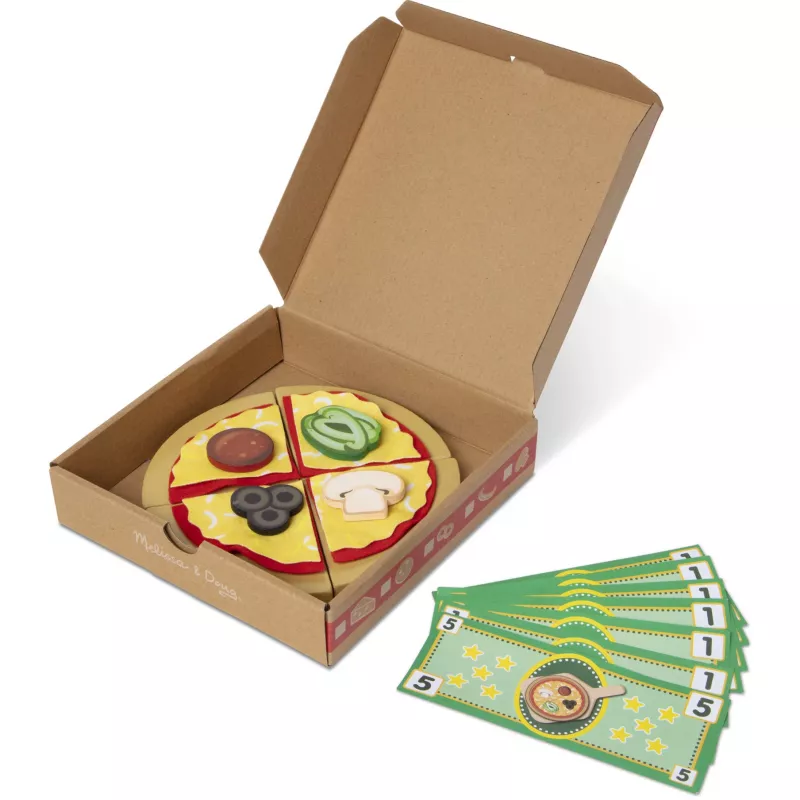 Play kitchen accessory Spin Master Melissa & Doug Top & Bake Pizza Counter, pretend pizza play set