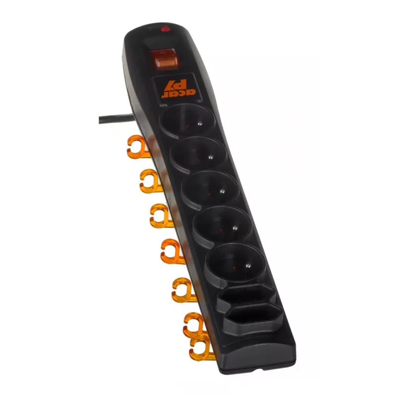 HSK DATA P& 3m power extension 5 AC outlet(s) Indoor/outdoor Black
