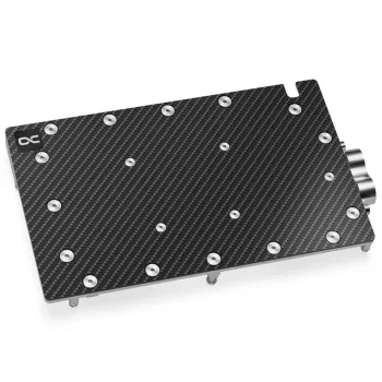 Water block + Backplate Aquatuning GmbH 13395 Aluminium Carbon Copper 1/4 inch