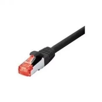 Tecline exertis Connect - Patch-Cable - RJ-45 (M) to RJ-45 (M) - 1.5 m - SFTP, PiMF - CAT 6 - Halogen-Free, Snagless - Black (715015S)
