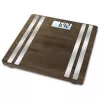Electronic personal scale Medisana BS 552 — silver bamboo top, max 180 kg, 100 g accuracy, Bluetooth, BMI, body composition