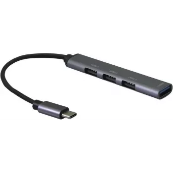 USB Hub Helos 344447 Type-C 5000 Mbit/s Grey