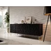 HOLE chest 190x40.5x74.5 cm matte black