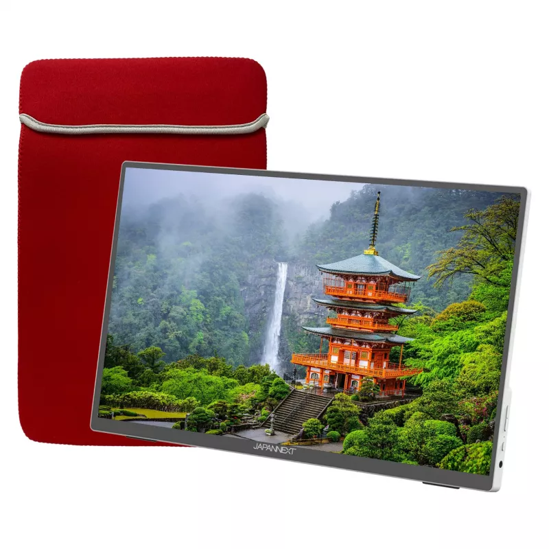 JAPANNEXT JN-MD-I156FHDR-T computer monitor 39.6 cm (15.6 inch) 1920 x 1080 pixels Full HD LED Touchscreen Grey