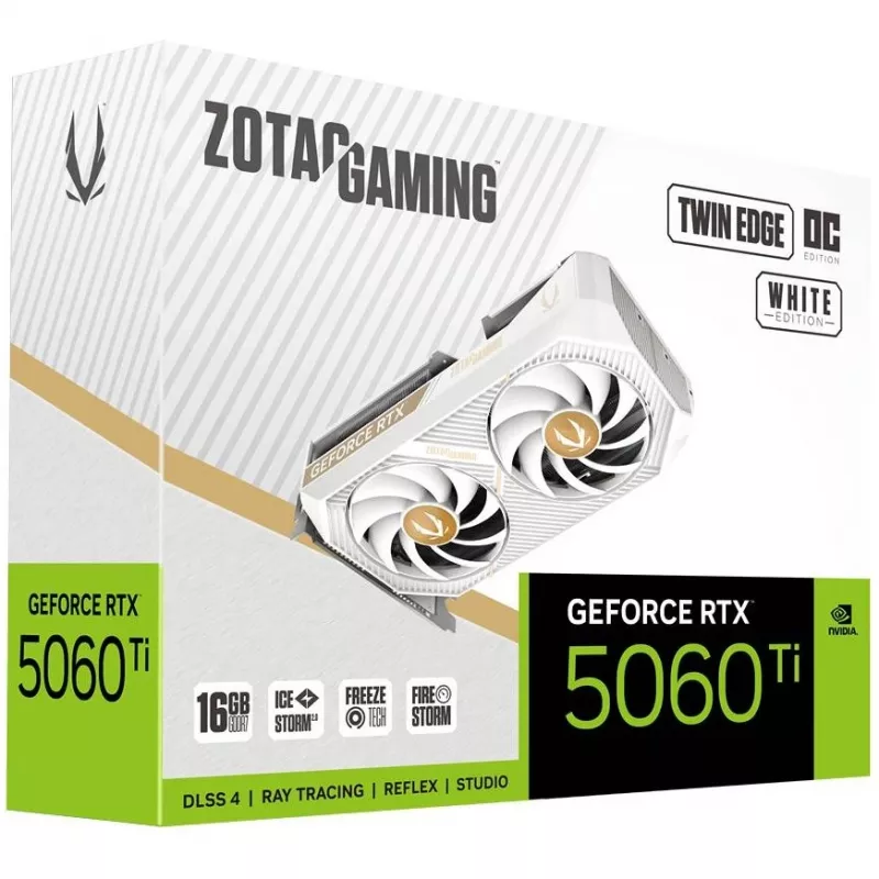 ZOTAC GAMING GeForce RTX 5060 Ti Twin Edge OC 16GB GDDR7 White Edition