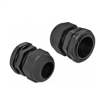 Cable Gland DeLOCK 60224 Black Plastic 10 pc(s)