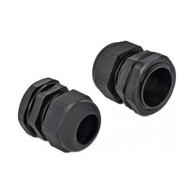 Cable Gland DeLOCK 60224 Black Plastic 10 pc(s)