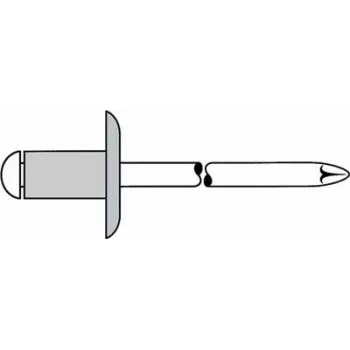 Blind rivet GESIPA 1454123 Al/St 5x16 mm large flange K14 for 10.0–12.0 mm, pack of 250