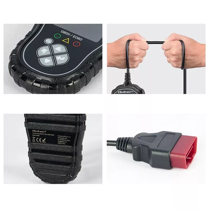 OBDII diagnostic tester QOLTEC ProLine 50685 — vehicle OBD-II scanner for 8V/25V systems