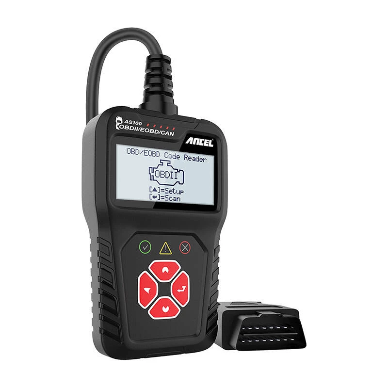 OBD2 Diagnostic Scanner Ancel AS100/AC100, multi-protocol support, compact handheld design