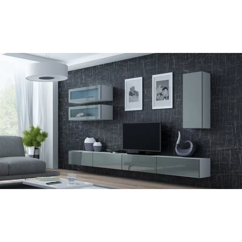 Cama Cabinet VIGO 90 full 90/35/32 white/grey gloss