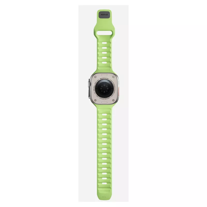 Band Nomad Sport Band Light Green Rubber — width 21.5 mm, wrist 160–195 mm