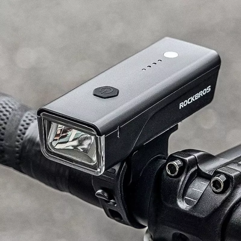Rockbros Bike light + USB-C - USB-A cable 260 lm Black