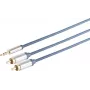 Audio cable ShiverPeaks 2x RCA (Cinch) to 3.5mm jack, 1.5 m, model 30832-MHQ-SLIM