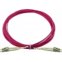 Duplex LWL Patch Cable BlueOptics LC-UPC to LC-UPC 30m Multimode OM4 50/125µm beige