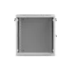 Lanberg WF01-6612-23S Wall-Mounted Rack Cabinet 19 inch 12U 600x600 Grey with Perforated Door