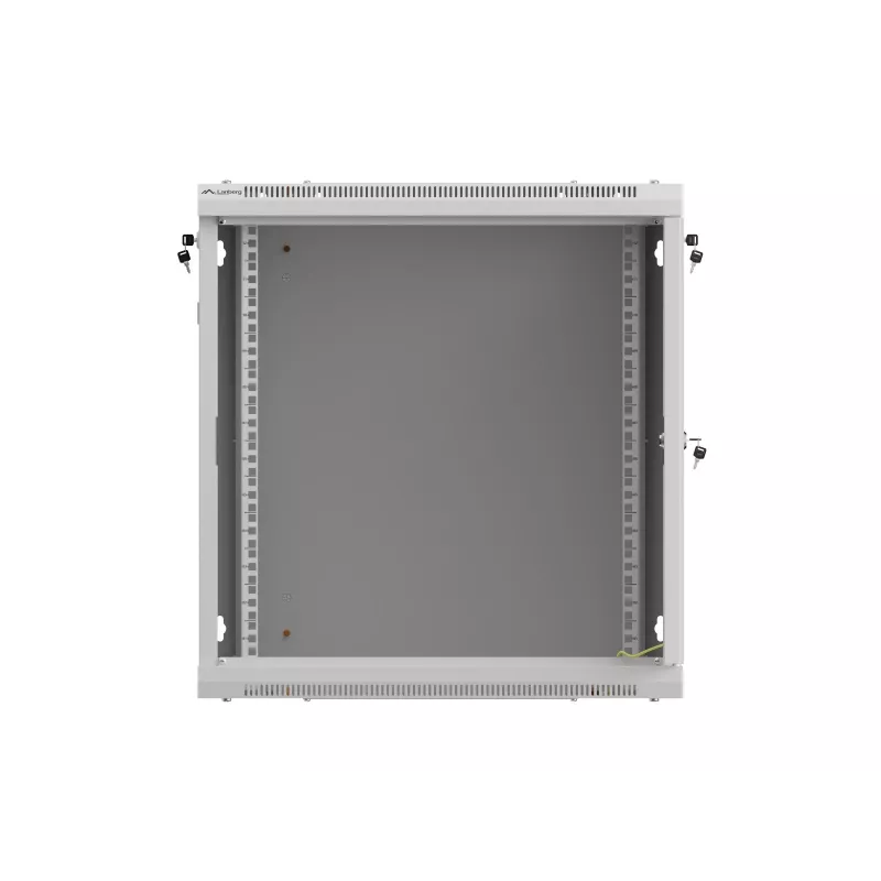 Lanberg WF01-6612-23S Wall-Mounted Rack Cabinet 19 inch 12U 600x600 Grey with Perforated Door