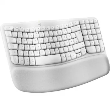 Keyboard Logitech Wave Keys for Mac QWERTZ German White